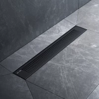 Душевой трап (лоток) Am.Pm PrimeFlow W02SC-P11-050-01BM 49,4 см, с решеткой, перфорированный, черный матовый