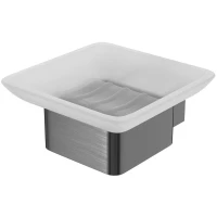 Мыльница Lemark Smooth Line 9746018 настенная, графит матовый