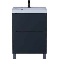 Тумба под раковину Uperwood Tanos 291120331 60 см, напольная, черный матовый