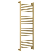 Полотенцесушитель водяной 1200x400 перемычка выгнутая золотой матовый Сунержа Богема+ 032-0221-1240