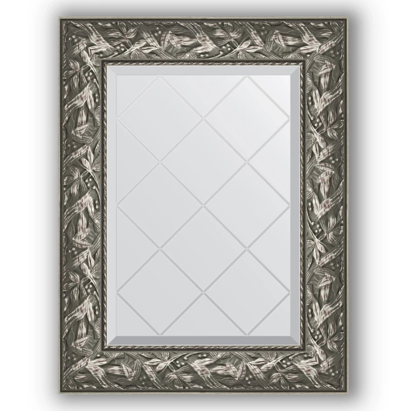 Зеркало 59x76 см византия серебро Evoform Exclusive-G BY 4028