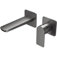 Смеситель для раковины Berges Ventas S 076014 встраиваемый, оружейная сталь матовый