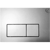 Кнопка смыва CeramaLux BC-011 для инсталляции, матовый хром