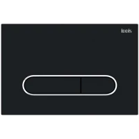 Кнопка смыва IDDIS Unifix UNI71MBi77 для инсталляции, черный матовый/хром/черный матовый