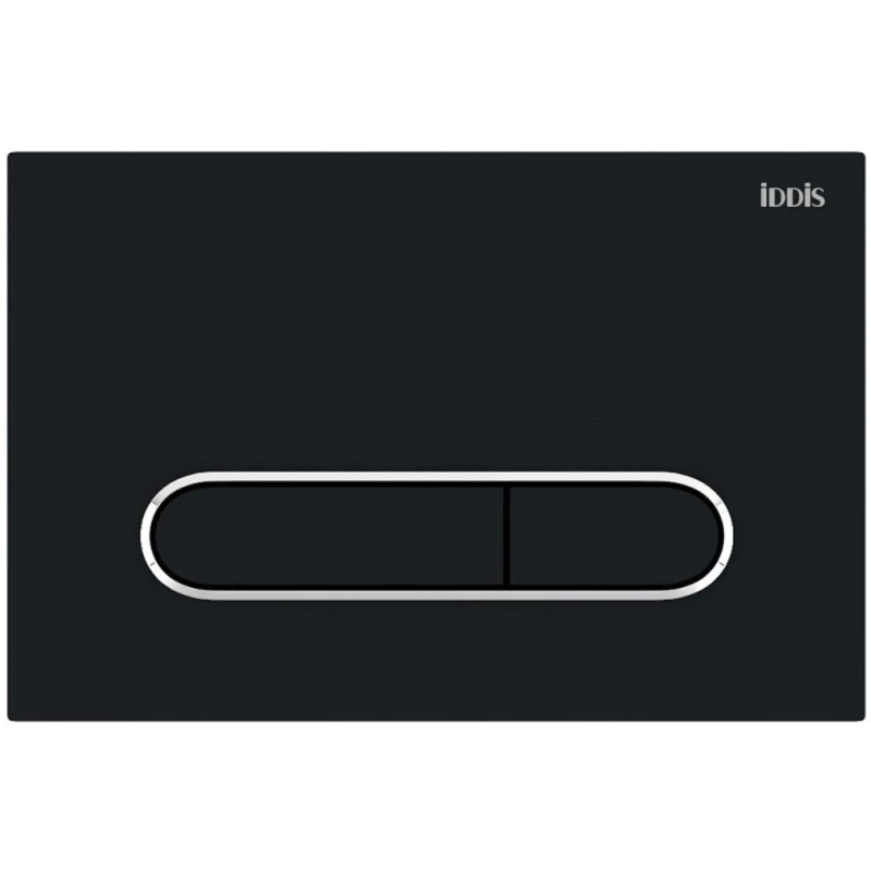 Смывная клавиша IDDIS Unifix черный матовый/глянцевый хром/черный матовый UNI71MBi77