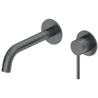 Смеситель для раковины Oliveeka OL-88869017-BGM встраиваемый, оружейная сталь матовый