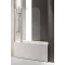 Шторка для ванны Cezares Eco 120 см текстурное стекло ECO-O-V-11-120/140-P-Cr - 1