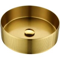 Раковина-чаша AltroBagno Costoso AltroBagnoCostoso001005OrSp 40,2x40,2 см, накладная, золотой матовый