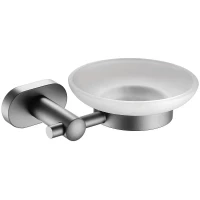 Мыльница Belz B90502 настенная, оружейная сталь матовый