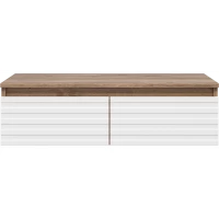 Тумба Brevita Dakota DAK-009080-19-012Я 80,6 см, подвесная, белый матовый/дуб галифакс