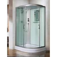 Душевая кабина WeltWasser Werra 1202 L 10000003235 120x90x217 см L, с крышей, низкий поддон, профиль матовый хром, стекло прозрачное