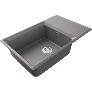 Изображение товара кухонная мойка point этна pn3012al 78x50 см,серый