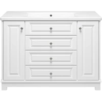 Тумба под раковину Misty Ларго П-Лар-07120-01-3Я 119 см, напольная, белый матовый