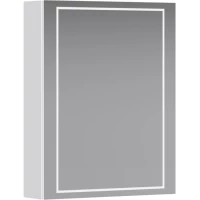 Зеркальный шкаф Aqwella Simplex SLX0455L 55x70 см L, с LED-подсветкой, сенсорным выключателем, диммером, белый