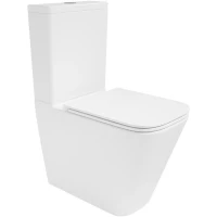 Унитаз-компакт Vincea Q-Line VT2-12T безободковый, торнадо, с сиденьем микролифт, белый