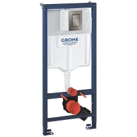 Инсталляция для унитаза Grohe Skate Cosmopolitan S 39750001 + 37535AL0 с кнопкой смыва, темный графит матовый