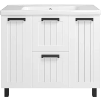 Тумба под раковину Misty Спарта П-Спа-06100-01-012Я 97 см, напольная, белый матовый