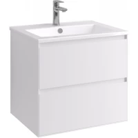 Тумба под раковину Акватон Люмин 1A293901A52B0 58,8 см, подвесная, белый матовый