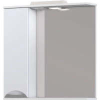 Зеркальный шкаф Vigo Callao z.CAL.70.L.El 70x70 см L, с подсветкой, выключателем, белый глянец/белый матовый