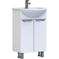 Тумба под раковину Vigo Callao tn.CAL.UYU.50.2D 49,2 см, напольная, белый глянец/белый матовый