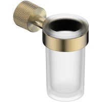 Стакан для зубных щеток Abber Pol 316 AA1961BG настенный, золотой матовый