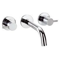 Смеситель для раковины Clever Caiman Elegance 97076 встраиваемый, без донного клапана, хром