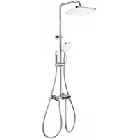 Душевая система Wonzon & Woghand Muse Corno WW-B3112-CR 300x200 мм, с термостатом, хром