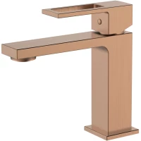 Смеситель для раковины DQ Dortmund DA1712133 розовое золото матовый