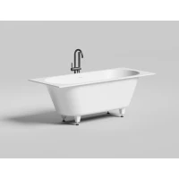 Ванна из литьевого мрамора Salini S-Sense Ornella Axis Kit 104713M 170x70 см, белый матовый