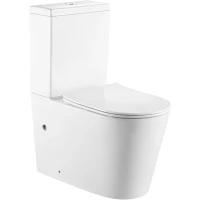 Унитаз-компакт Iberica Blanca Burgos Alto IB.BRA.121.1B1 безободковый, с сиденьем микролифт, белый