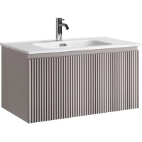 Тумба под раковину Sancos Snob R 1.0 SNR1.080SM 79 см, подвесная, серый матовый