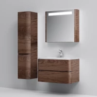 Комплект мебели орех 80 см Am.Pm Sensation M30FHX0802NF + M30WPC0801WG + M30MCL0801NF