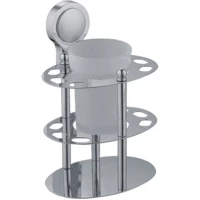 Держатель зубных щеток и пасты D-Lin D214300 настенный, хром 