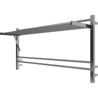 Полотенцесушитель электрический Terminus Горизонт П8 4670078543332 600x1230, ТЭН правый, хром