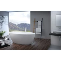 Ванна из литьевого мрамора Cezares Titan TITAN-OVAL-170-85-57 170x85 см, отдельностоящая, белый