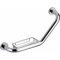 Поручень для ванны с мыльницей Ekko E1719 45 см, хром