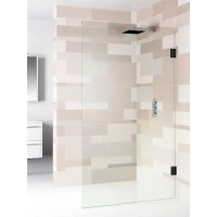 Душевая перегородка Riho Scandic NXT X400 G001110121 75 см, профиль черный матовый, стекло прозрачное