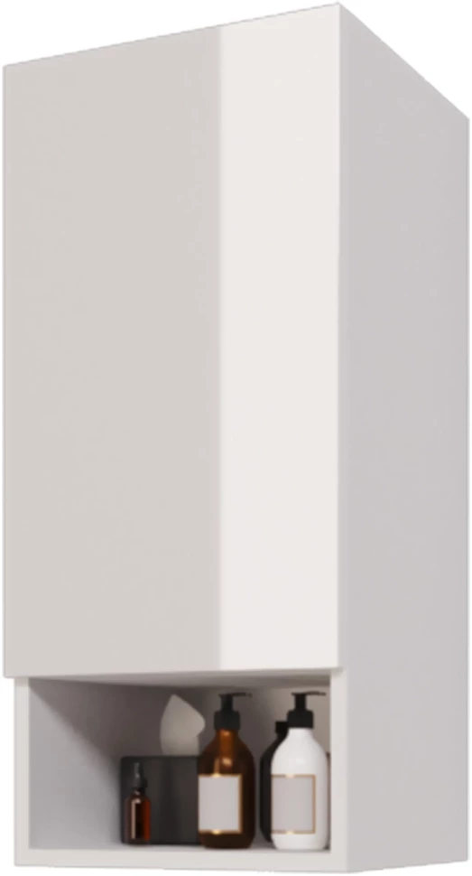 Шкаф одностворчатый 34,7x77 см белый глянец R Dreja Perfecto 99.0810