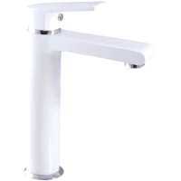 Смеситель для раковины Rav Slezak Colorado CO130.5BC без донного клапана, хром/белый глянец