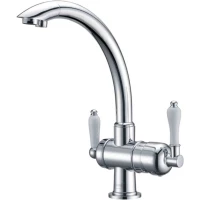 Смеситель для кухни Zorg ZR 327 YF с подключением к фильтру, хром