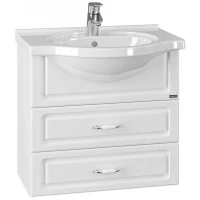 Тумба с раковиной белый глянец 60 см Санта Верона 700191 + CATYPH60