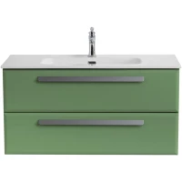 Тумба под раковину Cezares Eco ECO-CER-N-1000-2C-SO-PS-P 100 см, подвесная, фисташковый матовый