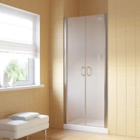 Душевая дверь Vegas Glass E2P LUX 110 08 10 110 см, профиль хром, стекло сатин