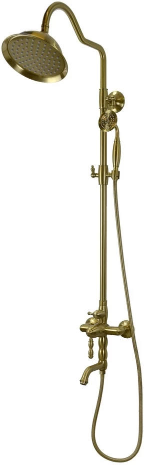 Душевая система 204 мм Bronze De Luxe Tiffany 1919BR бра mantra tiffany bronze 3883