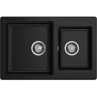 Кухонная мойка GranFest Practik 780K 77,5x50,6 см, черный