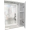 Зеркальный шкаф 80x74 см белый глянец/белый матовый R Corozo Денвер SD-00000532 - 4