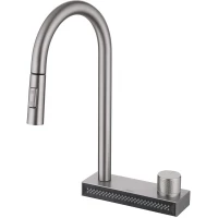 Смеситель для кухни Abber Wasser Kreis AF8114SP CoolStart, с выдвижным изливом, сатин