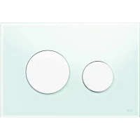 Кнопка смыва Tece TECEloop 9240651 для инсталляции, мятный зеленый/белый