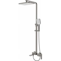 Душевая система Esbano Basco ESDSBASC-DSGM 300x195 мм, со смесителем, оружейная сталь