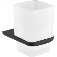 Стакан для зубных щеток Grocenberg AC0053BL настенный, черный матовый